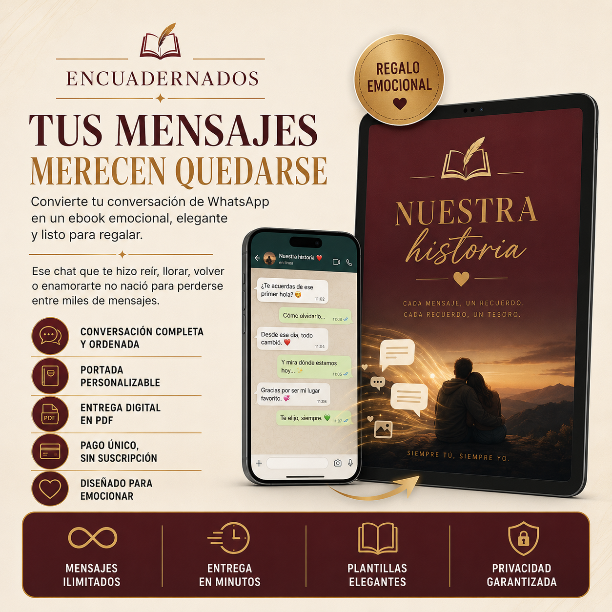 Tus mensajes merecen quedarse